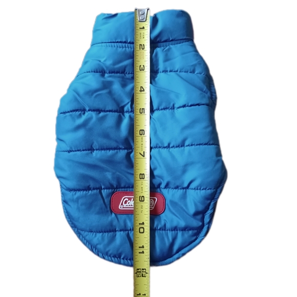 💙 Coleman Fleece Lined Dog Puffer Jacket Coat Pets Small Blue Outdoor S - Picture 10 of 12